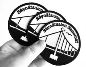 Säynätsalon Sanomat -kangasmerkki